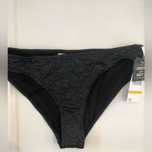 California Waves Black Bikini Bottom Size S